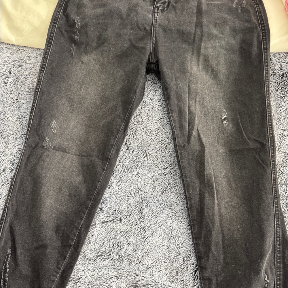 White Birch Charcoal Denim